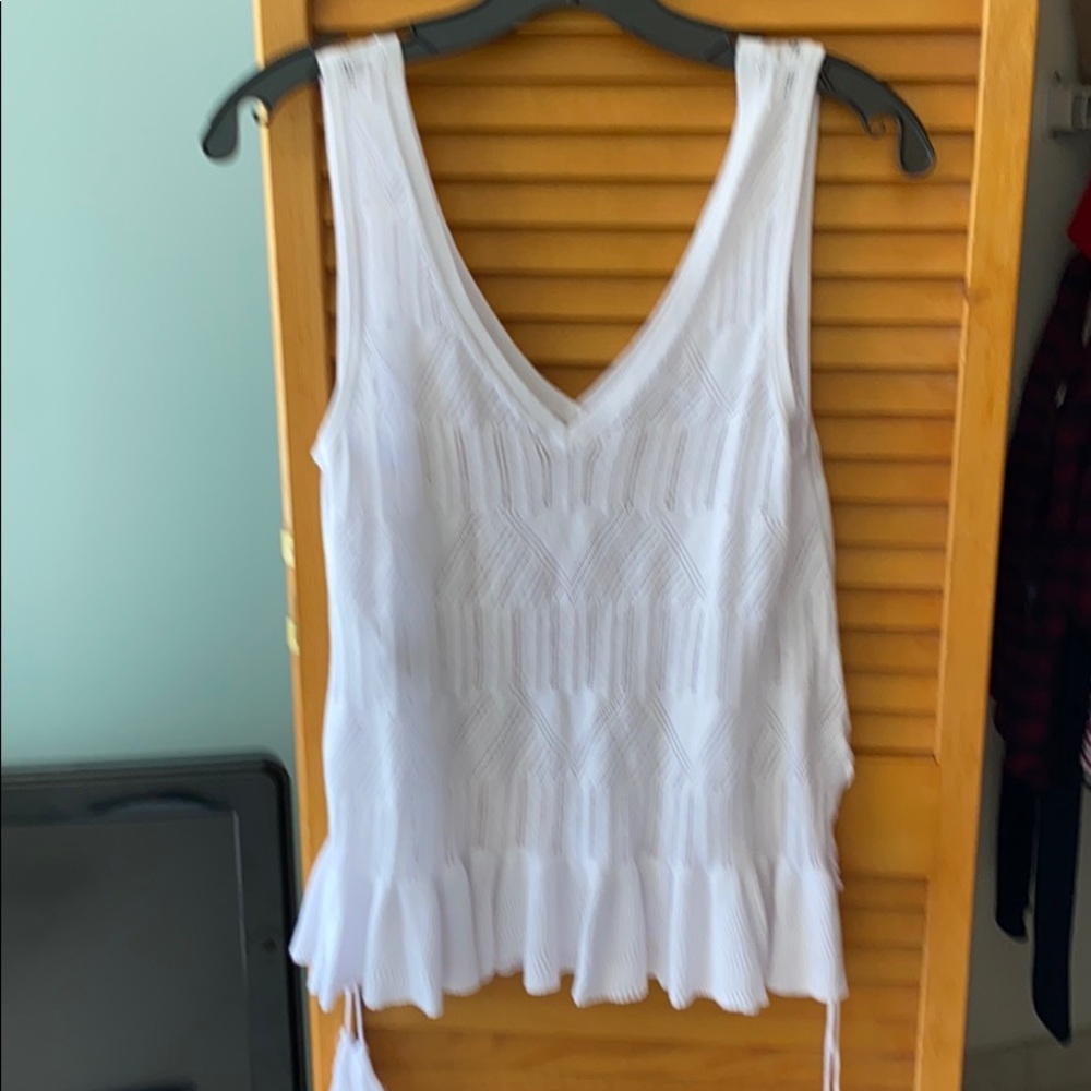 New light not top with side tie gathering